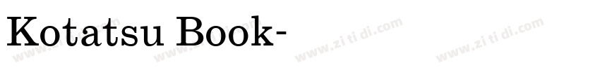 Kotatsu Book字体转换